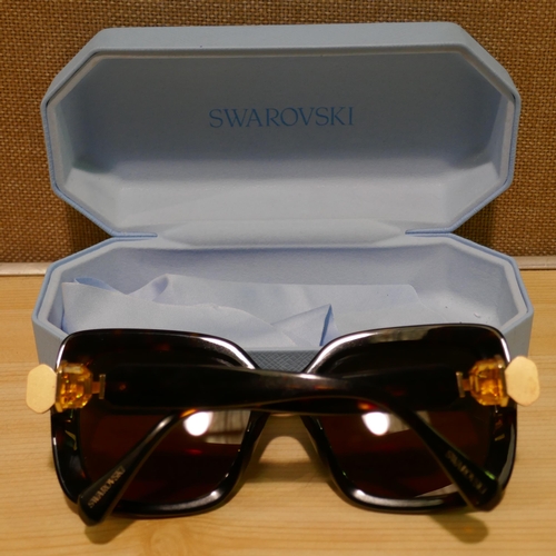 6081 - Swarovski Tort Plastic Sunglasses, Original RRP £133.33 + Vat (338-277) *This lot is subject to Vat