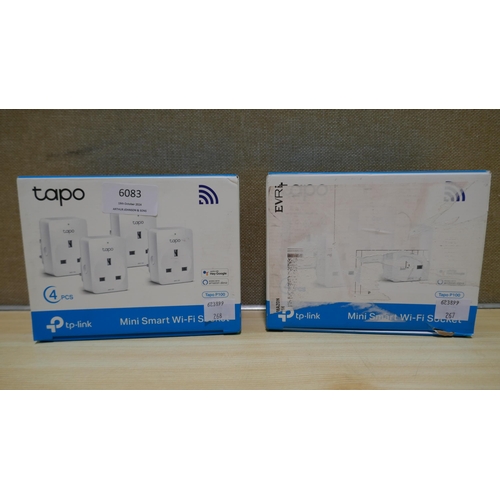 6083 - Two x Tp-Link Tapo Wifi Plug Packs (338-267,268) *This lot is subject to Vat