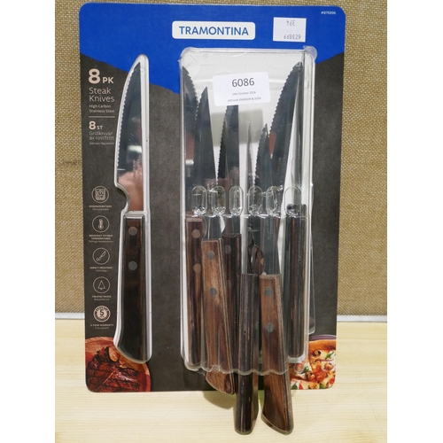 6086 - Tramontina Steak Knives (338-394) *This lot is subject to Vat