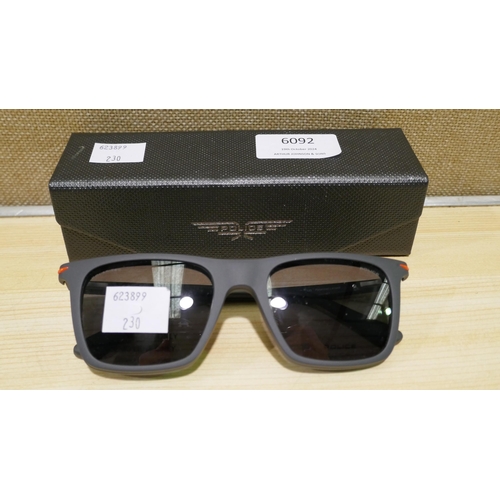 6092 - Police Champ Grey Plastic Sunglasses (338-230) *This lot is subject to Vat