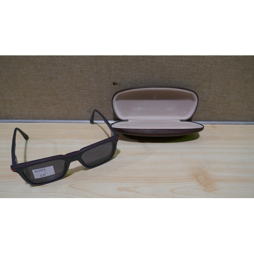 6093 - Police Champ Grey Plastic Sunglasses (338-231) *This lot is subject to Vat