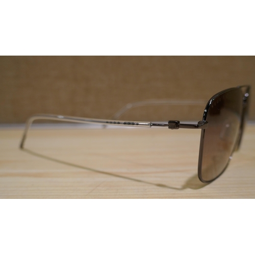 6095 - Hugo Boss Gunmetal Sunglasses (338-228) *This lot is subject to Vat