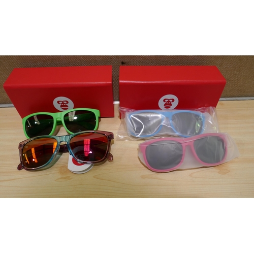 6103 - Silverback childrens sunglasses X100 including boxes X100 and a pack of lense cloths, various colour... 