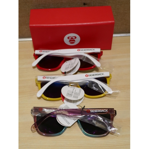 6104 - Silverback childrens sunglasses X100 including boxes X100 and a pack of lense cloths, various colour... 