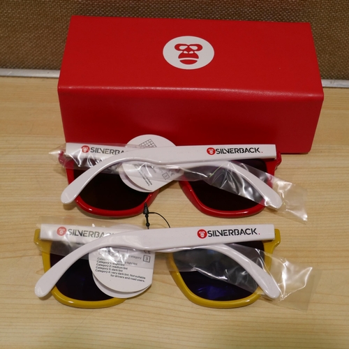 6105 - Silverback childrens sunglasses X100 including boxes X100 and a pack of lense cloths, various colour... 