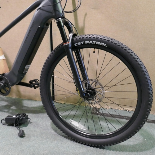 6106 - Claud Butler Wrath 1.0 Black electric bike with two keys and charging lead, equipped with rear Bafan... 