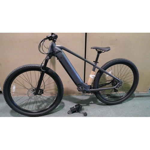 6106 - Claud Butler Wrath 1.0 Black electric bike with two keys and charging lead, equipped with rear Bafan... 