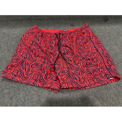 6304 - DKNY mens swimming shorts x 12 in red various sizes, (L337)  *This lot is subject to VAT