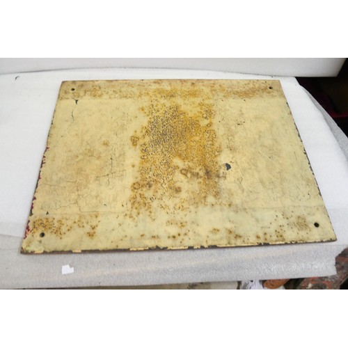 9045 - A Midland Railway cast iron trespass sign. Dated June 1893. Measures 51 x 68cm HxW. To be sold with ... 