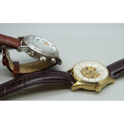 7170 - Two Rotary dress watches and an Ingersoll Chronograph wristwatch