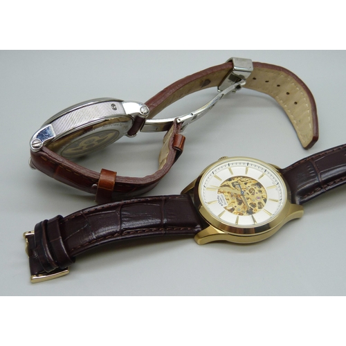 7170 - Two Rotary dress watches and an Ingersoll Chronograph wristwatch