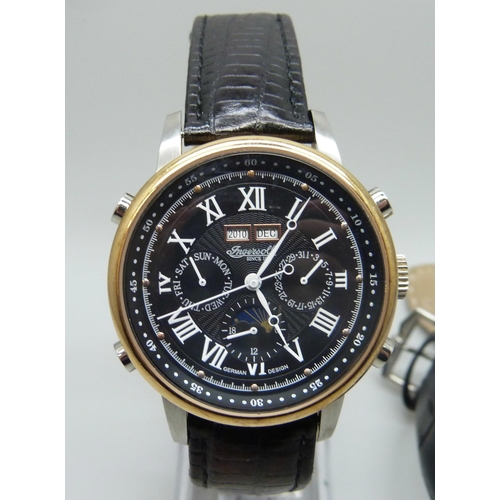 7174 - A Rotary Chronograph and an Ingersoll Moonphase wristwatch