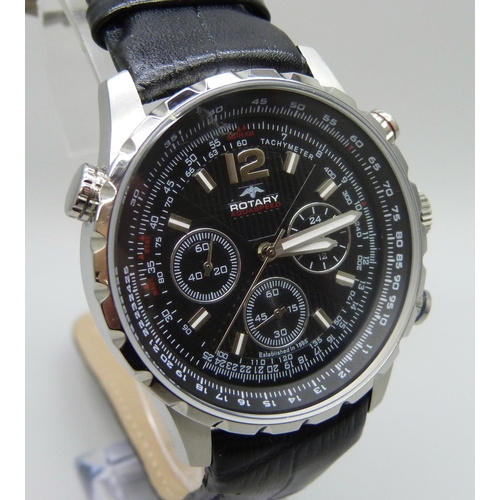 7174 - A Rotary Chronograph and an Ingersoll Moonphase wristwatch