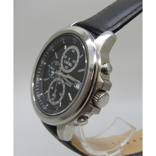 7183 - Two Seiko Chronograph wristwatches