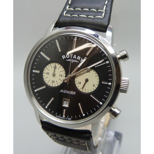 7187 - A Rotary Avenger chronograph wristwatch, 42mm including crown