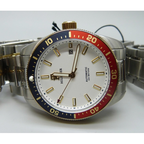 7190 - A collection of wristwatches including Pulsar, Police and Hilfiger