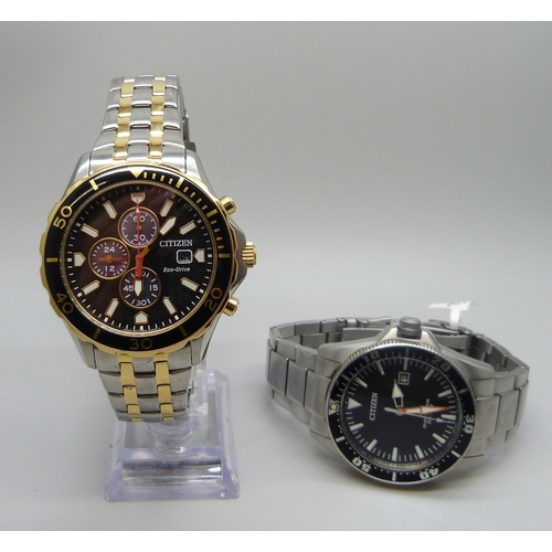 7192 - Two Citizen Eco-Drive wristwatches