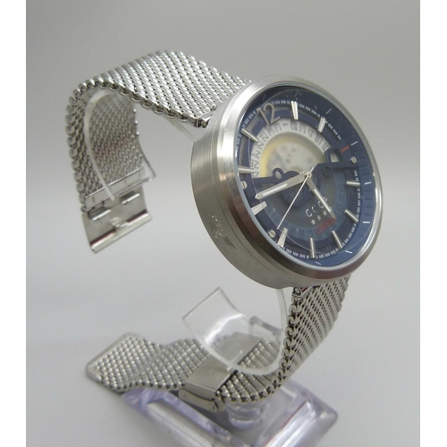 7198 - Two wristwatches including a Vostok Europe Space Station chronograph watch with extra leather strap,... 