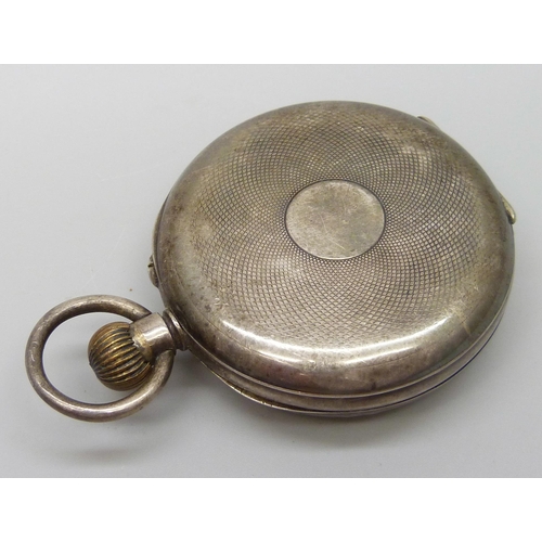 7208 - A .935 silver top-wind pocket watch