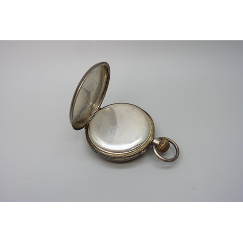 7208 - A .935 silver top-wind pocket watch