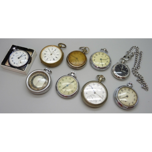 7209 - A centre seconds chronograph pocket watch, the dial marked Dorey Lester & Co., Kilburn London Englan... 