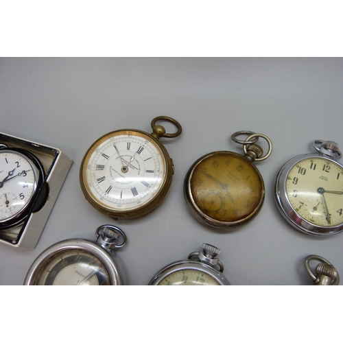 7209 - A centre seconds chronograph pocket watch, the dial marked Dorey Lester & Co., Kilburn London Englan... 