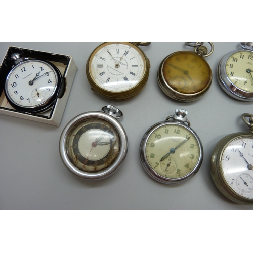 7209 - A centre seconds chronograph pocket watch, the dial marked Dorey Lester & Co., Kilburn London Englan... 