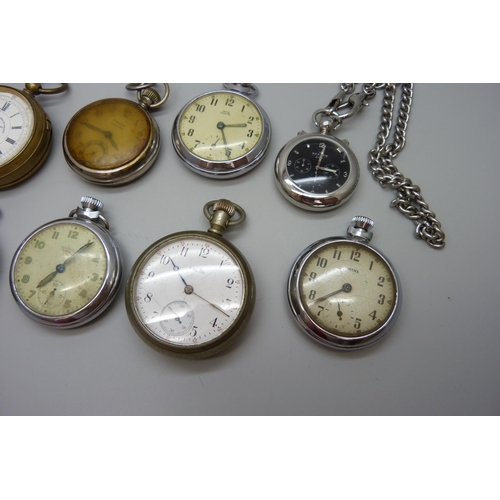 7209 - A centre seconds chronograph pocket watch, the dial marked Dorey Lester & Co., Kilburn London Englan... 