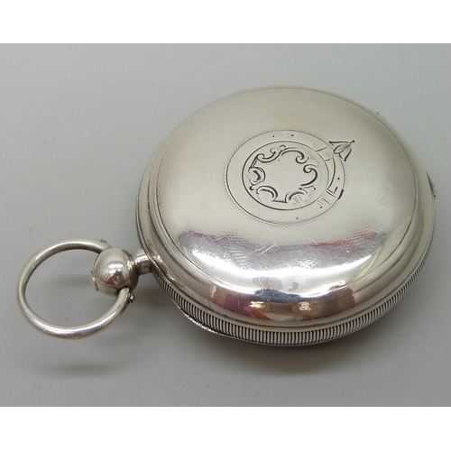 7212 - A silver cased A.W.W. Co. Waltham Mass. pocket watch Birmingham 1899, 8762695