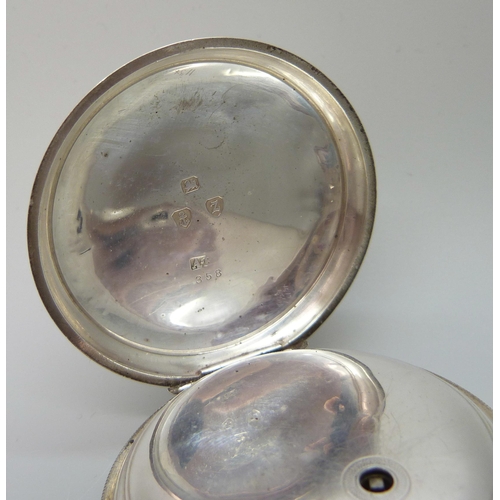 7212 - A silver cased A.W.W. Co. Waltham Mass. pocket watch Birmingham 1899, 8762695