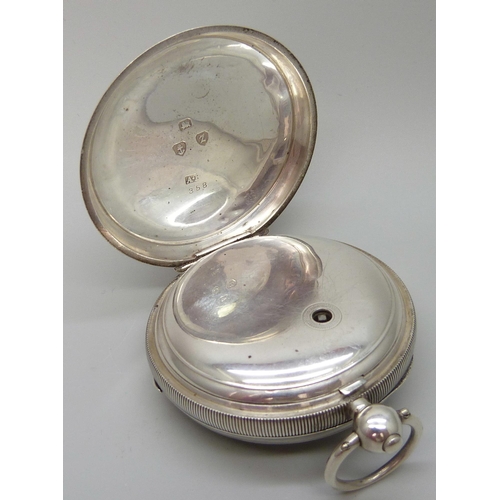 7212 - A silver cased A.W.W. Co. Waltham Mass. pocket watch Birmingham 1899, 8762695