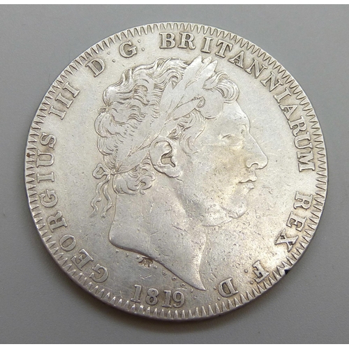 7252 - A George III 1819 crown