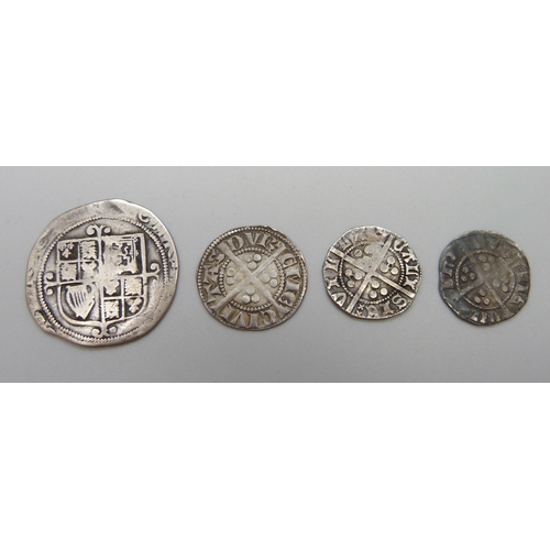 7268 - Four hammered silver coins