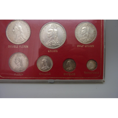 7296 - A Queen Victoria Jubilee 1887 coin set