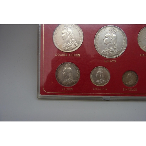 7296 - A Queen Victoria Jubilee 1887 coin set