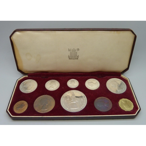 7302 - A Royal Mint Queen Elizabeth Coronation coin set, cased