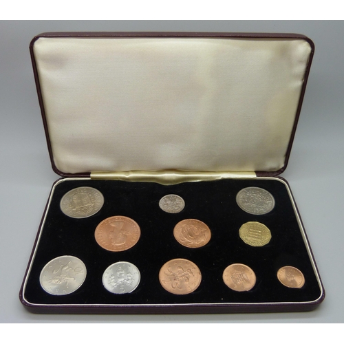 7306 - Coins; a 1968 specimen set, first and second issue