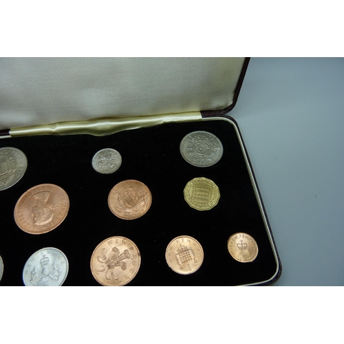 7306 - Coins; a 1968 specimen set, first and second issue