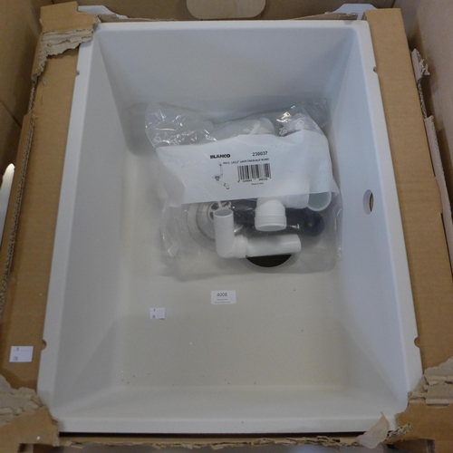 4008 - Blanco Stone Effect Composite Sink with Drainage Pipes (464-28) *This lot is subject to Vat