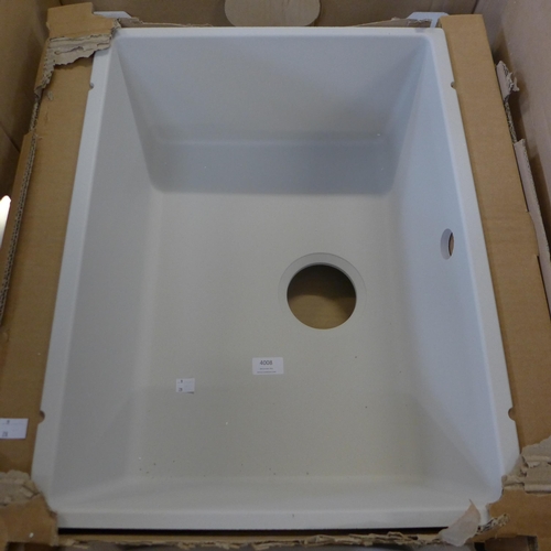 4008 - Blanco Stone Effect Composite Sink with Drainage Pipes (464-28) *This lot is subject to Vat