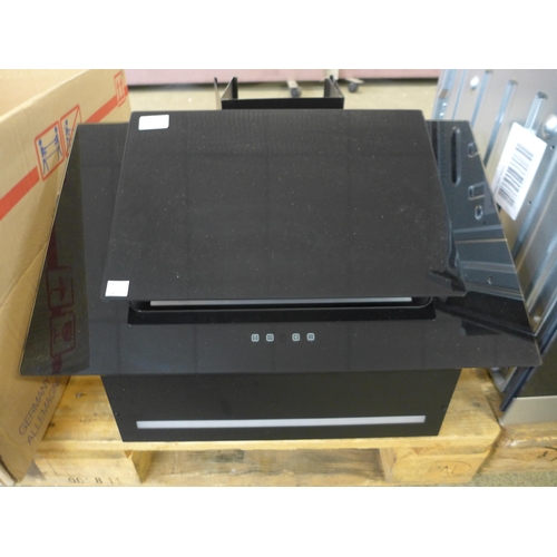 4009 - Black glass angled extractor  (464-204)  * This lot is subject to vat