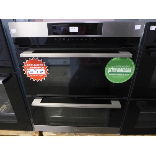 4014 - AEG Built Under Double Oven- model no - DUK731110M, Original RRP £832.5 inc Vat (464-90) *This lot i... 