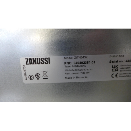 4016 - Zanussi 4 Zone Hob2Hood Induction Hob- model no - ZITN643K, Original RRP £249.17 inc Vat (464-74) *T... 