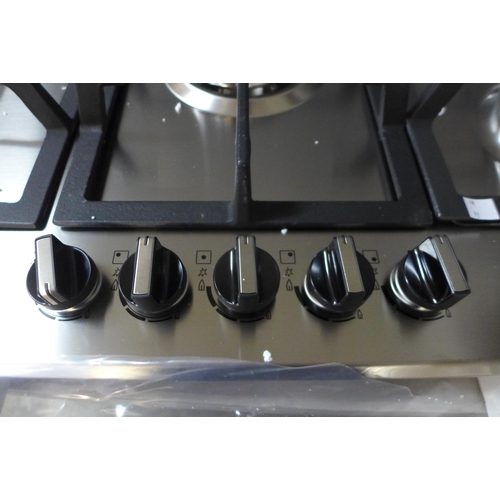 4019 - Zanussi 5 Burner Gas Hob- model no - ZGNN955X, Original RRP £332.5 inc Vat (464-93) *This lot is sub... 