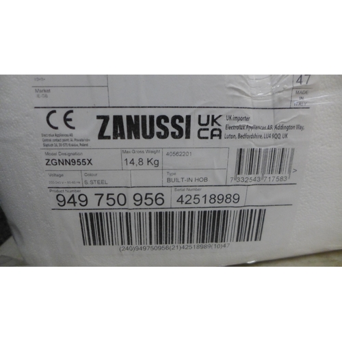 4019 - Zanussi 5 Burner Gas Hob- model no - ZGNN955X, Original RRP £332.5 inc Vat (464-93) *This lot is sub... 