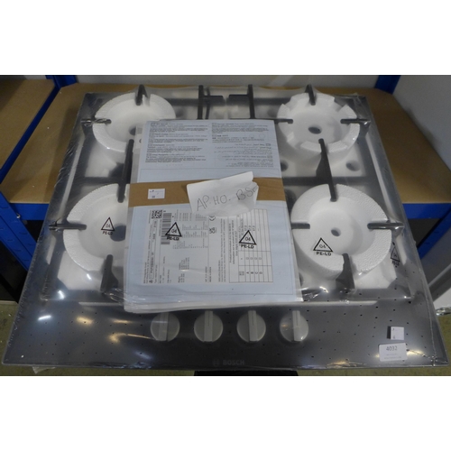 4032 - Bosch Gas on Glass 4 Burner Hob, Original RRP £374.17 inc Vat (464-44) *This lot is subject to Vat