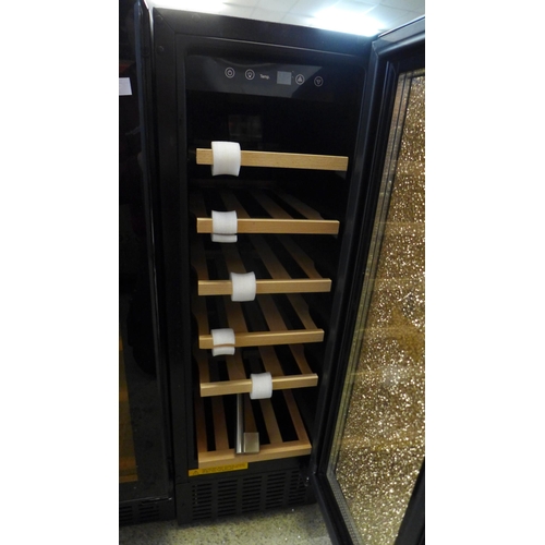 4061 - Viceroy Under Counter Wine Cooler - ( Damaged Door) model no - WRWC30BK, Original RRP £332.5 inc Vat... 