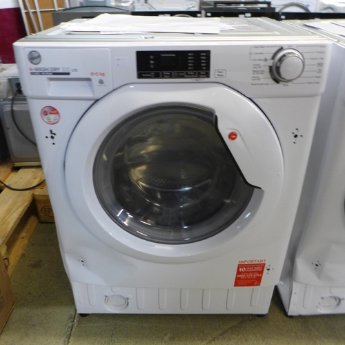 4094 - Hoover Integrated H-Wash + Dry 300 Lite Washer Dryer (8kg)- model no - HBD 485D1E, Original RRP £404... 