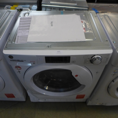 4095 - Hoover Integrated H-Wash + Dry 300 Lite Washer Dryer (8kg)- model no - HBD 485D1E, Original RRP £404... 