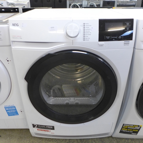 4099 - AEG 7000 Series 8kg SensiDry Freestanding Tumble Dryer, Original RRP £582.5 inc Vat (464-71) *This l... 